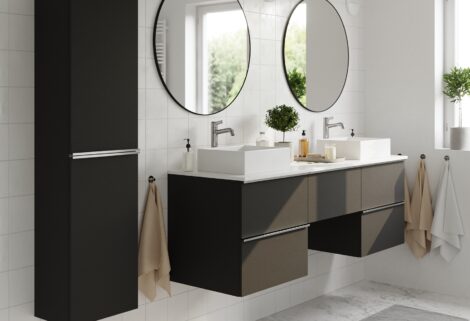 With new bathroom cabinet fronts to a wellness oasis